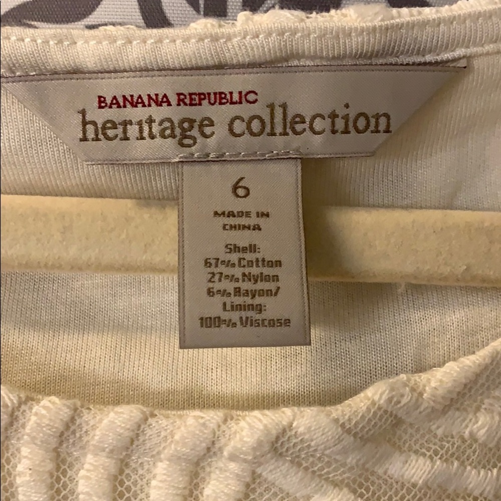 Banana Republic cream colored dress